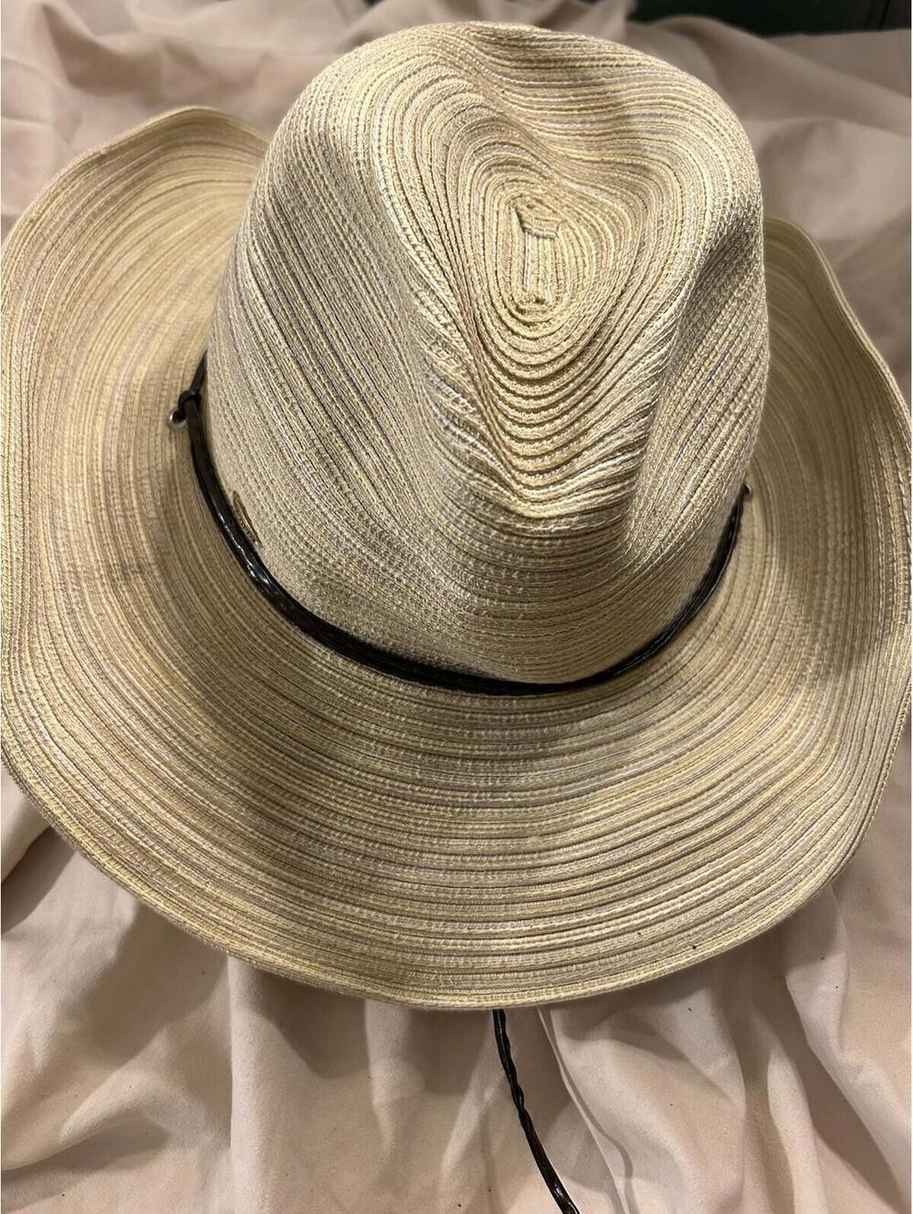 The Scala Collection Sun Hat Straw Wide Brim One Size Natural Fiber Beach Travel
